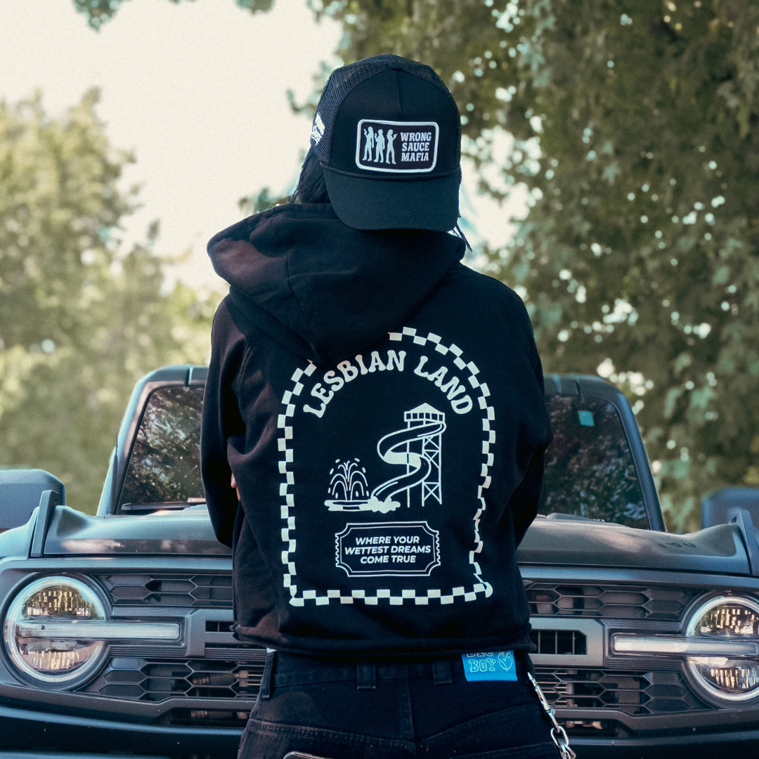 LESBIAN LAND Cropped Hoodie
